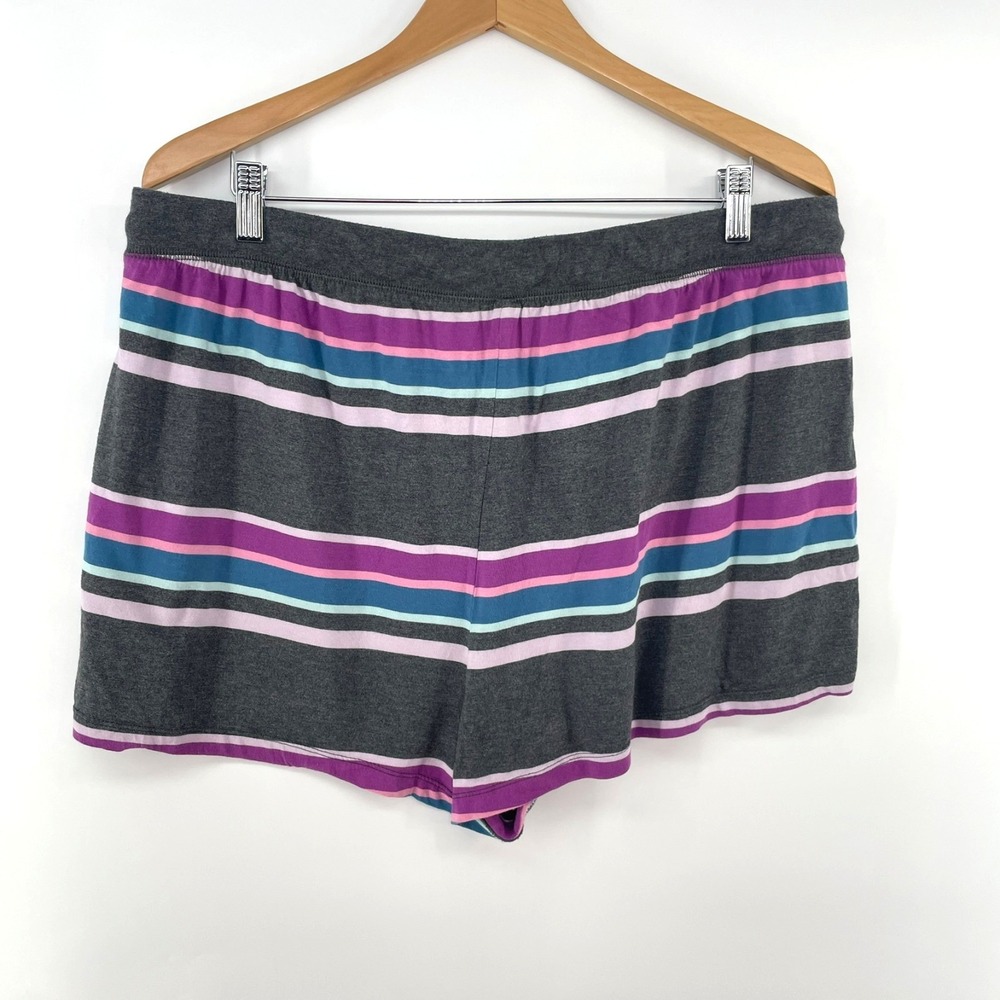 Torrid Pajamas Set Shorts Size 2 Tank Top Size 1 Striped Cotton Modal Stretch - Picture 6 of 12